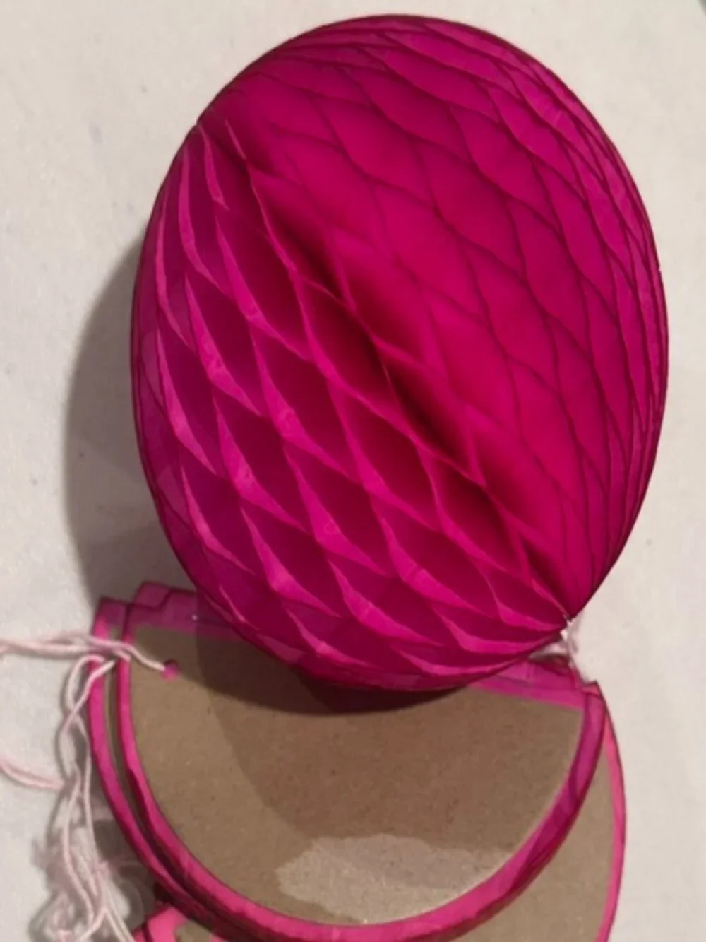 Gently Used TEN (10) Dark Paper Honeycomb Ball 5